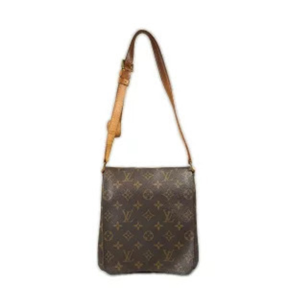 Louis Vuitton Musette Salsa Monogram Canvas Shoulder Bag Brown